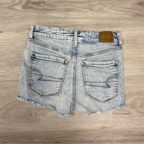 Distressed Denim Short Shorts - Picture 3 of 3